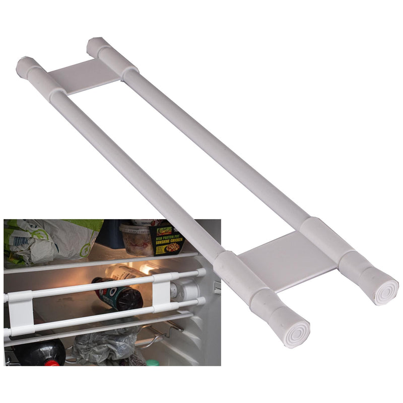 Caravan Motorhome Boat RV Cupboard Fridge Double Retaining Bars 40.5 - 71cm Via Mondo  - Dynamic Drive