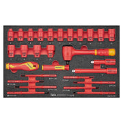 Teng Tools Insulated Socket & Screwdriver Set FOAM3 28 Pieces Teng Tools - Dynamic Drive