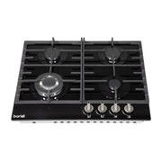 Baridi Gas Hob with 4 Cooking Zones 60cm - Black DH226 Baridi - Dynamic Drive