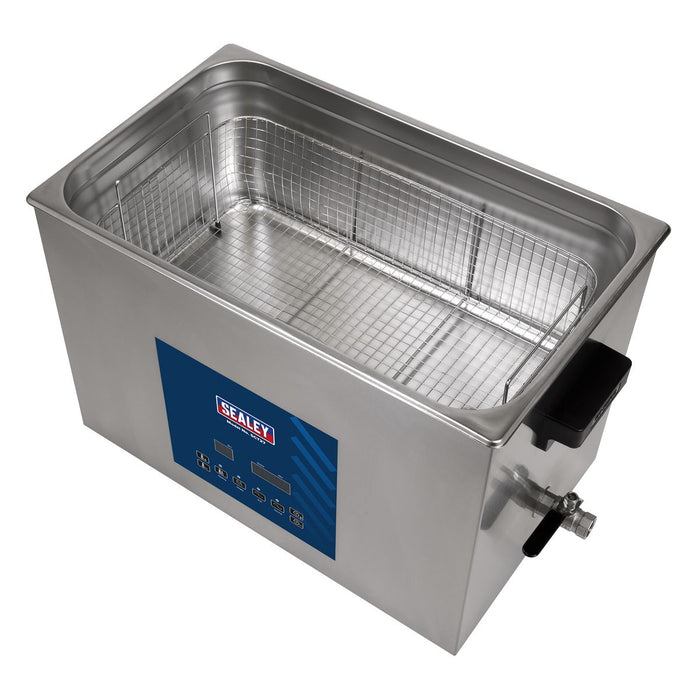 Sealey Ultrasonic Parts Cleaning Tank 27L SCT27 Sealey - Dynamic Drive