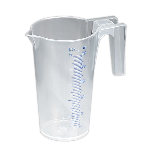 Sealey Measuring Jug Translucent 0.25L JT0250 Sealey - Dynamic Drive