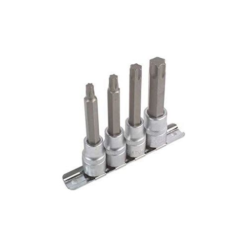 Laser Long Star Socket Bit Set 1/2"D 4pc 2379 Laser - Dynamic Drive