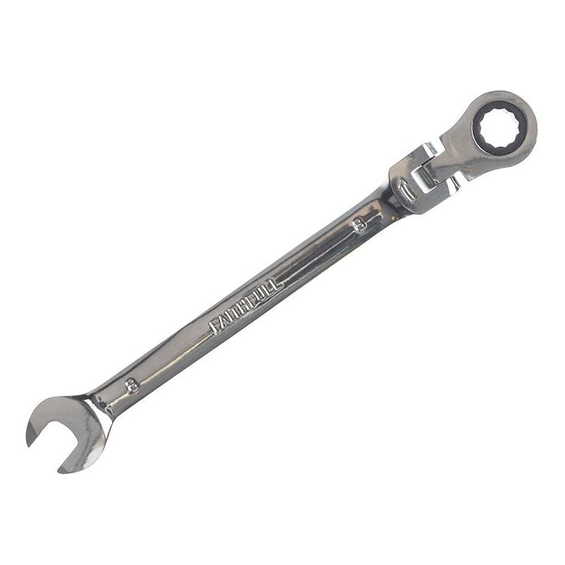 Faithfull Ratchet Combination Spanner Flex Head CV 8mm Faithfull - Dynamic Drive