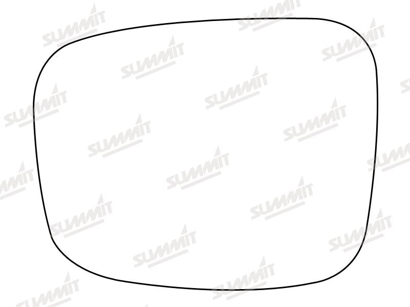 Summit Stick-On Standard Mirror Glass fits Vauxhall Frontera RHS Summit - Dynamic Drive