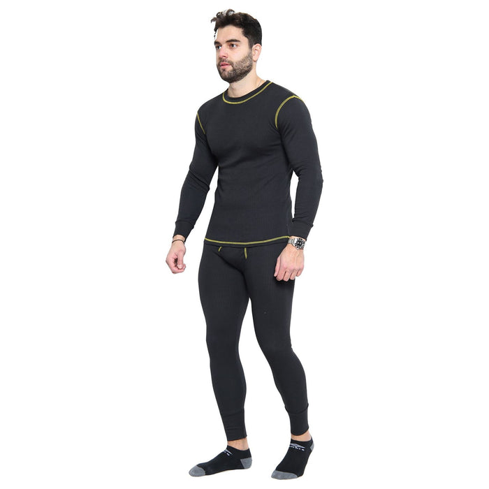 Mens Rough and Tough Thermal Long John BLACK (mixed Sizes) 3130 UK Camping And Leisure - Dynamic Drive