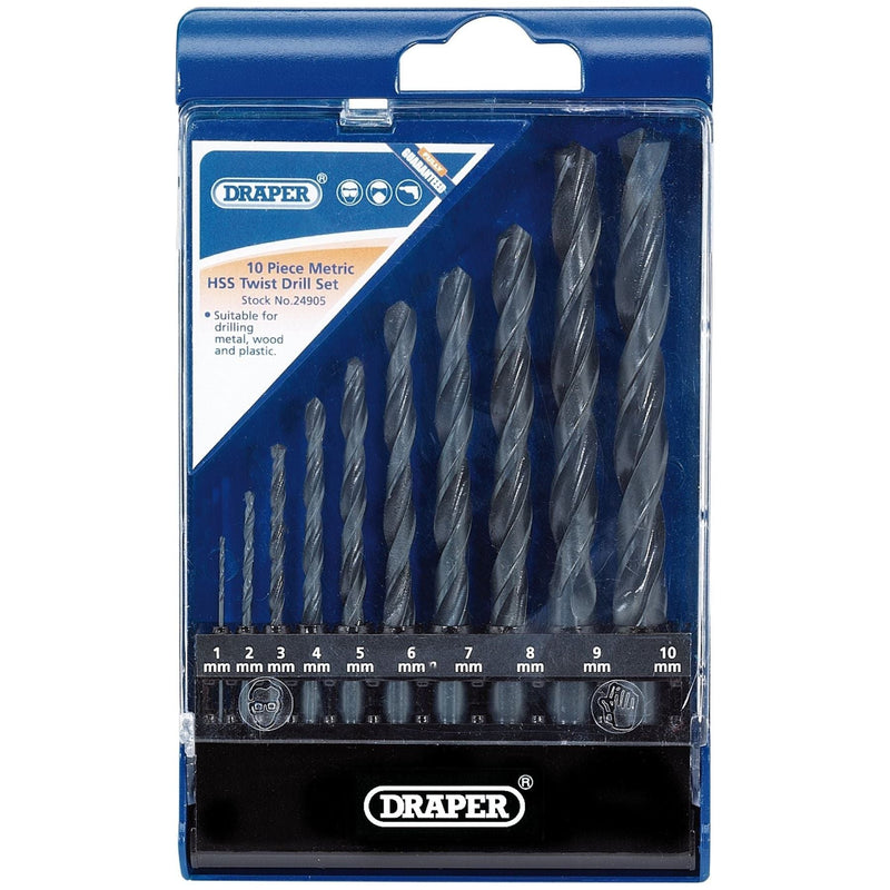 Draper Metric HSS Drill Set (10 Piece) 24905 Draper - Dynamic Drive