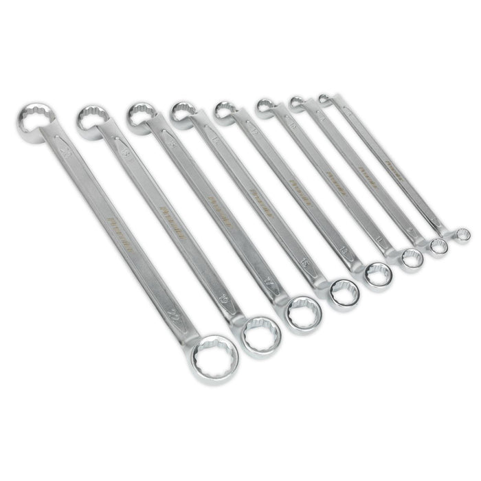 Sealey Offset Double End Ring Spanner Set 8pc Metric AK6327 Sealey - Dynamic Drive