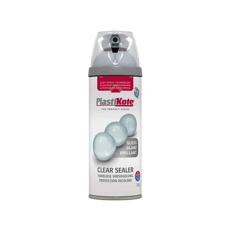 Plastikote Twist & Spray Gloss Clear 400ml PlastiKote - Dynamic Drive