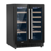 Baridi 40 Bottle/120 Can Freestanding Dual Zone Wine Fridge & Cooler 60cm Baridi - Dynamic Drive