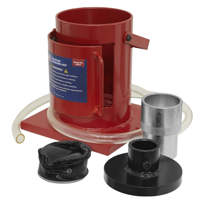 Sealey Oil Filter Crushing Unit OFC1 Sealey - Dynamic Drive