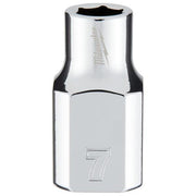 Milwaukee 3/8 Drive Socket Metric Standard 7mm 4932478337 Milwaukee - Dynamic Drive