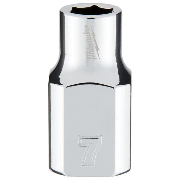 Milwaukee 3/8 Drive Socket Metric Standard 7mm 4932478337 Milwaukee - Dynamic Drive