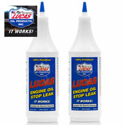2 x LUCAS ENGINE OIL STOP LEAK 946ml Stops Leaks Rejuvenates Seals & Gaskets Lucas Oil - Dynamic Drive