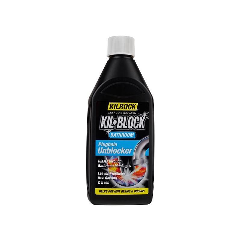 Kilrock Kil-Block Bathroom Plughole Unblocker 500ml Kilrock - Dynamic Drive