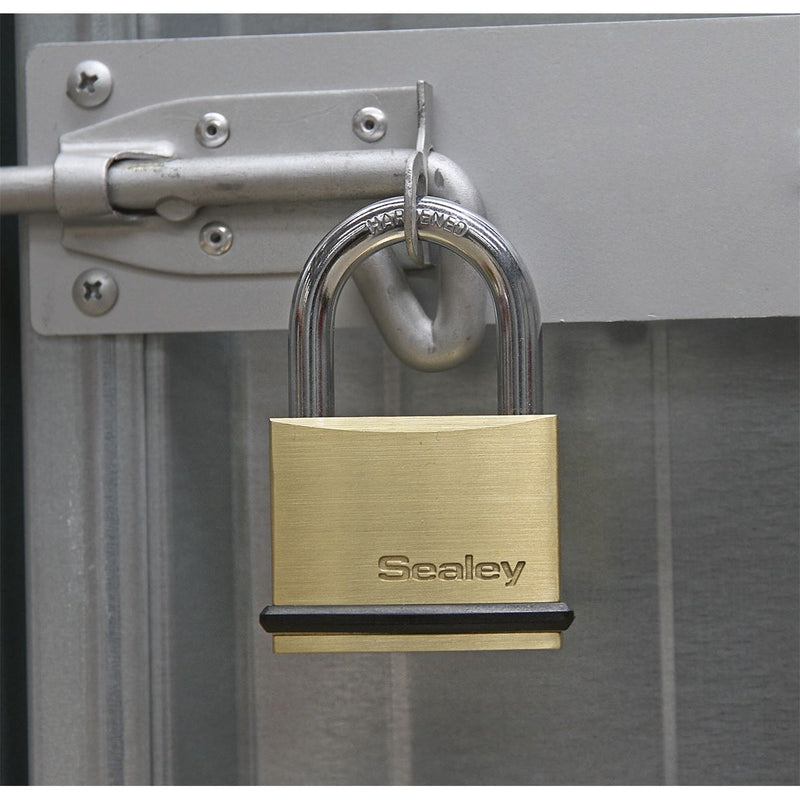 Sealey Brass Body Padlock 30mm PL200 Sealey - Dynamic Drive
