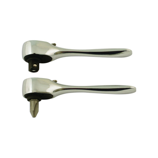 Laser Micro Ratchet Set 1/4"D 2pc 5822 Laser - Dynamic Drive