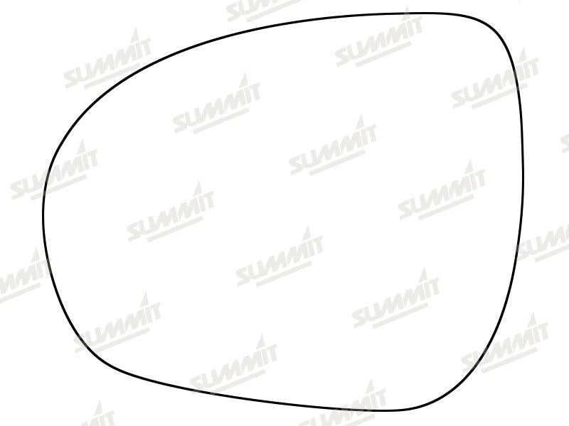 Summit Stick-On Standard Mirror Glass fits Fiat 500X 15 on LHS Summit - Dynamic Drive
