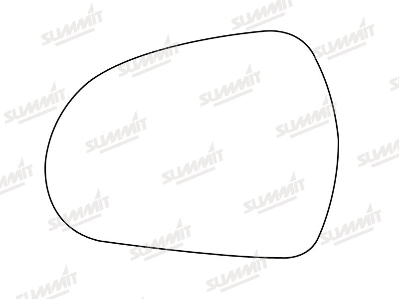 Summit Heated Base Plate With Standard Mirror Glass fits Peugeot 207, 207cc, 308 LHS Summit - Dynamic Drive