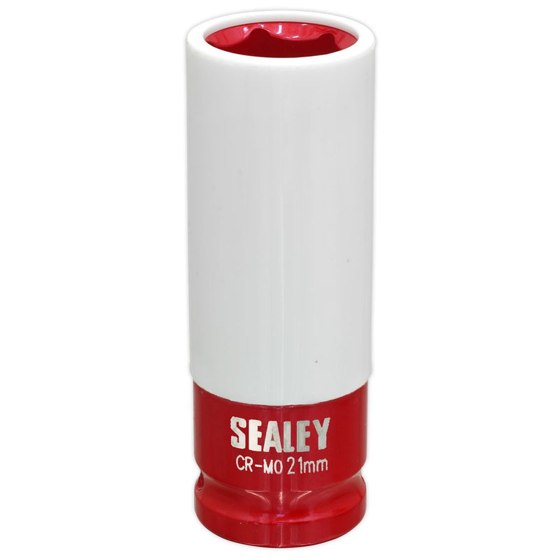 Sealey Alloy Wheel Impact Socket 21mm 1/2"Sq Drive SX03021 Sealey - Dynamic Drive