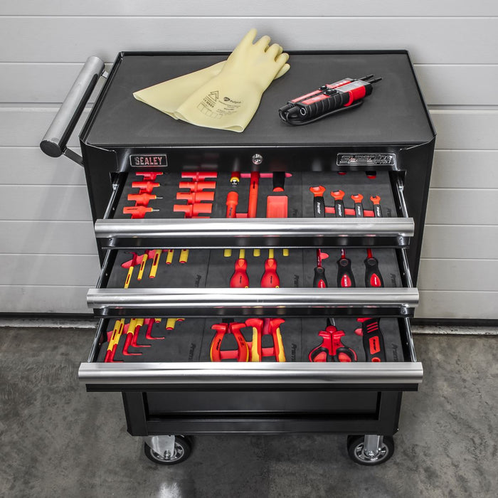 Sealey Insulated Tool Kit with 7 Drawer Rollcab 63pc TBTECOMBO2 Sealey - Dynamic Drive