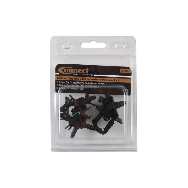 Connect Fuel Line Leak off Snap Lock Quick Connector 4mm x 6mm 5pc 34028 Tool Connection - Dynamic Drive