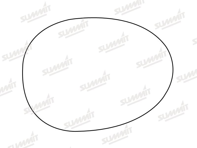 Summit Non-Heated Base Plate With Standard Mirror Glass fits Peugeot 107 05 on RHS Summit - Dynamic Drive