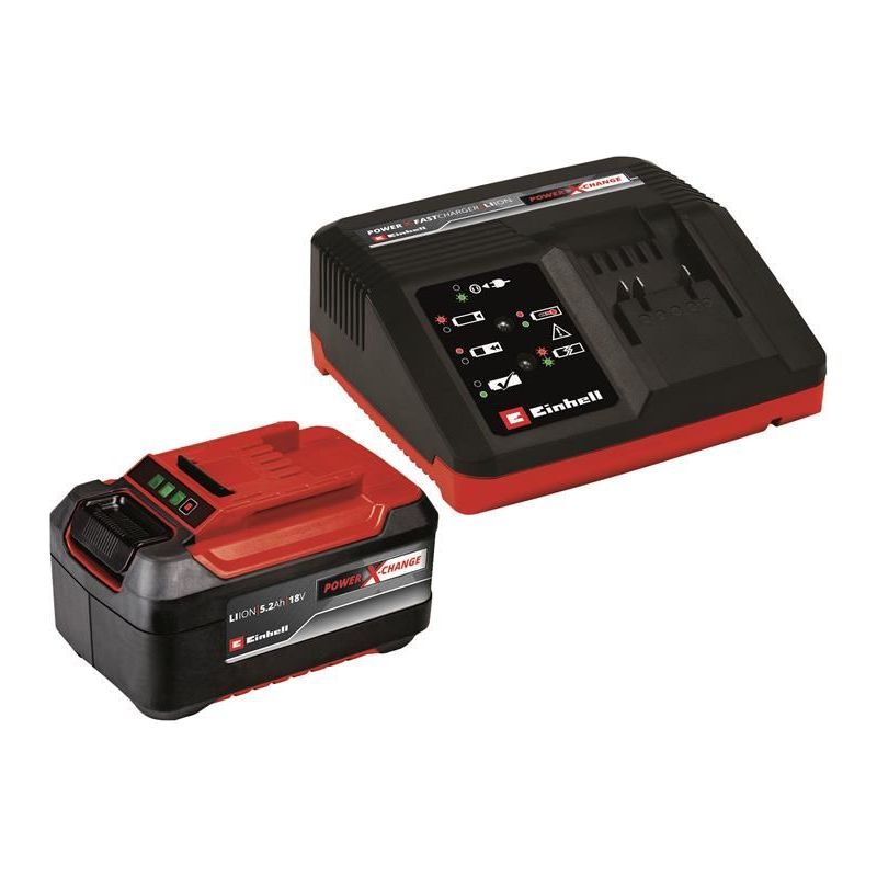 Einhell Power X-Change Battery & Charger Starter Kit 18V 1 x 5.2Ah Li-ion Einhell - Dynamic Drive