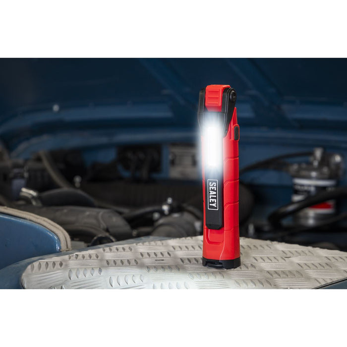 Sealey Rechargeable 360 Inspection Light 10W & 2 x 4W SMD LED - Red LED3605R Sealey - Dynamic Drive