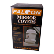 Falcon Motorhome Mirror Protectors Guards White fits Fiat Ducato Peugeot Boxer Milenco  - Dynamic Drive