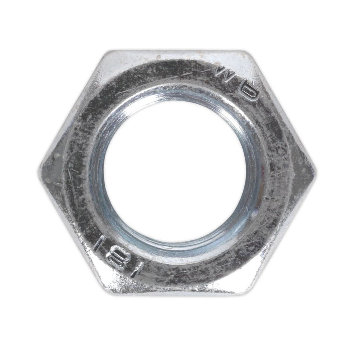 Sealey Steel Nut DIN 934 M24 Zinc Pack of 5 SN24 Sealey - Dynamic Drive