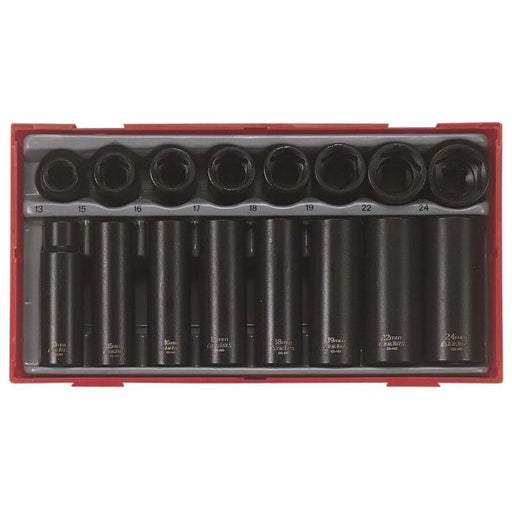 Teng Tools 1/2" Impact Socket Set ANSI TT1 16 Pieces Teng Tools - Dynamic Drive