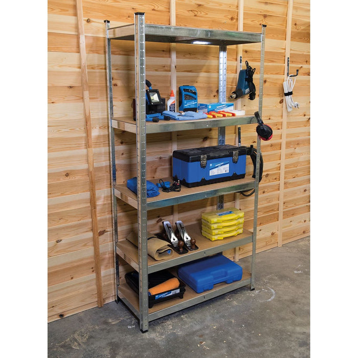 Silverline Boltless Freestanding Shelving Unit 5-Tier 666247 Silverline  - Dynamic Drive