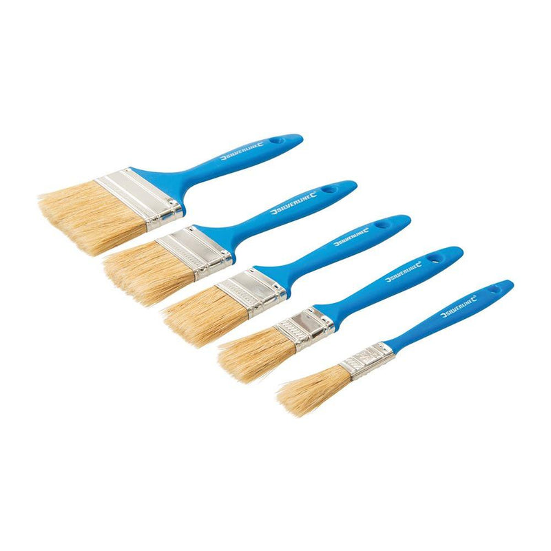 Silverline Disposable Paint Brush Set 5pce 5pce Silverline - Dynamic Drive