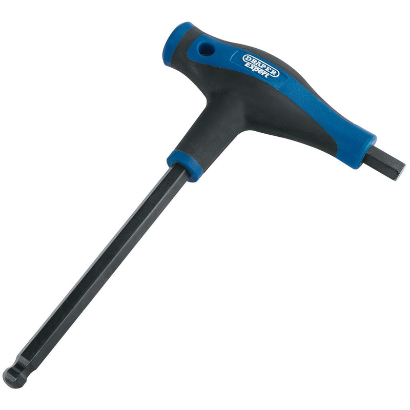 Draper Soft Grip 'T' Handle Hexagon and Ball End Key, 10mm 33913 Draper - Dynamic Drive