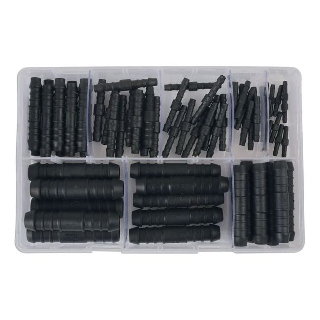 Connect Assorted Straight Plastic Pipe Joiners 70pc 31895 Tool Connection - Dynamic Drive