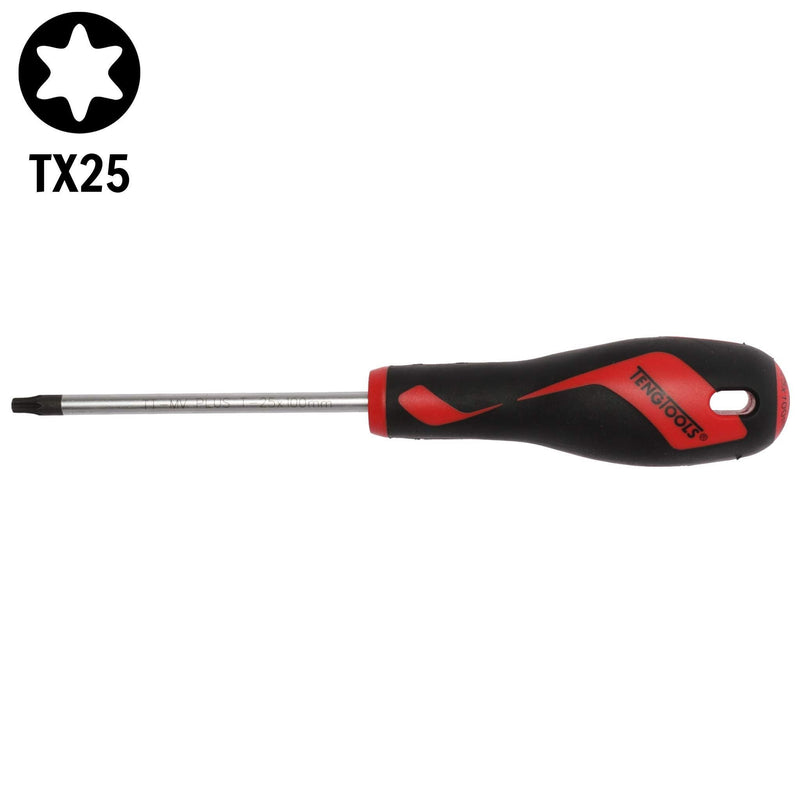 Teng Tools TX Screwdriver TX25 x 100mm L Teng Tools - Dynamic Drive