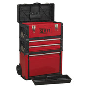 Sealey Mobile Steel/Composite Toolbox 3 Compartment AP548 Sealey - Dynamic Drive