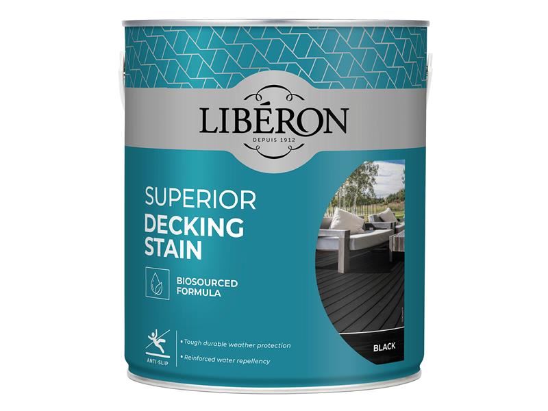 Liberon Superior Decking Stain Black 2.5 litre Liberon - Dynamic Drive