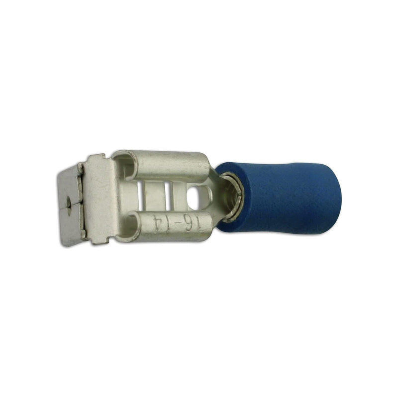Connect Blue Piggyback Terminal 6.3mm 100pc 30189 Tool Connection - Dynamic Drive