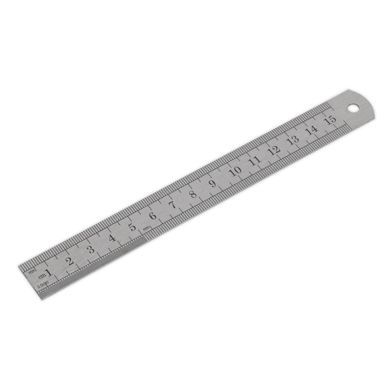Sealey Steel Rule 150mm/6" AK9640 Sealey - Dynamic Drive