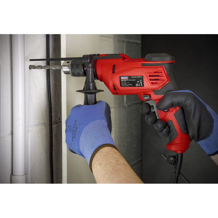 Sealey Corded Hammer Drill Driving Remover Screws 750W Variable Speed 13mm Chuck Sealey  - Dynamic Drive