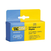 Tacwise 53 Light-Duty Staples 14mm (Type JT21 A) (Pack 2000) Tacwise - Dynamic Drive