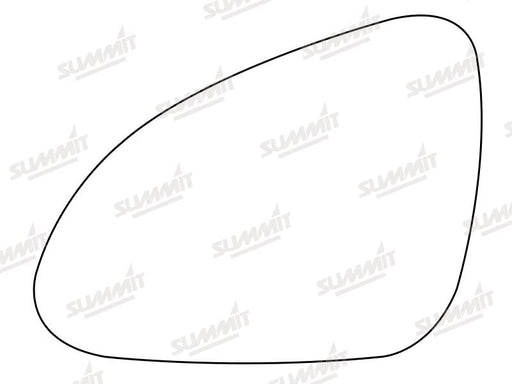 Summit Heated Base Plate With Standard Mirror Glass fits Astra 10 on LHS Summit - Dynamic Drive