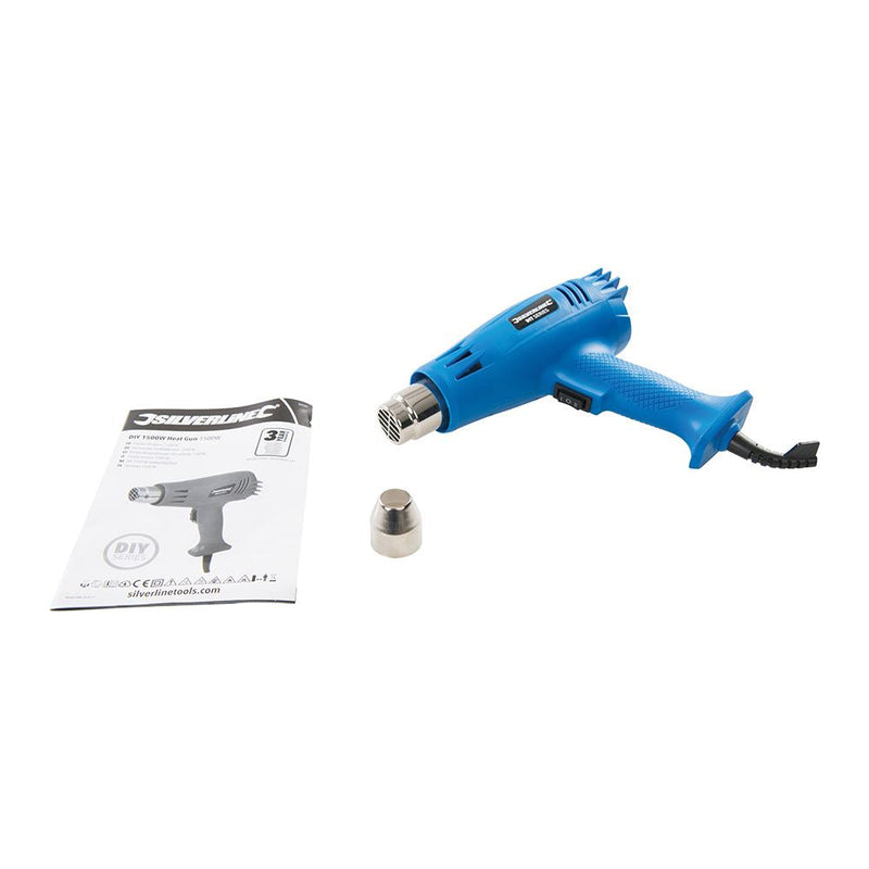 Silverline 1500W Heat Gun 500°C Silverline - Dynamic Drive