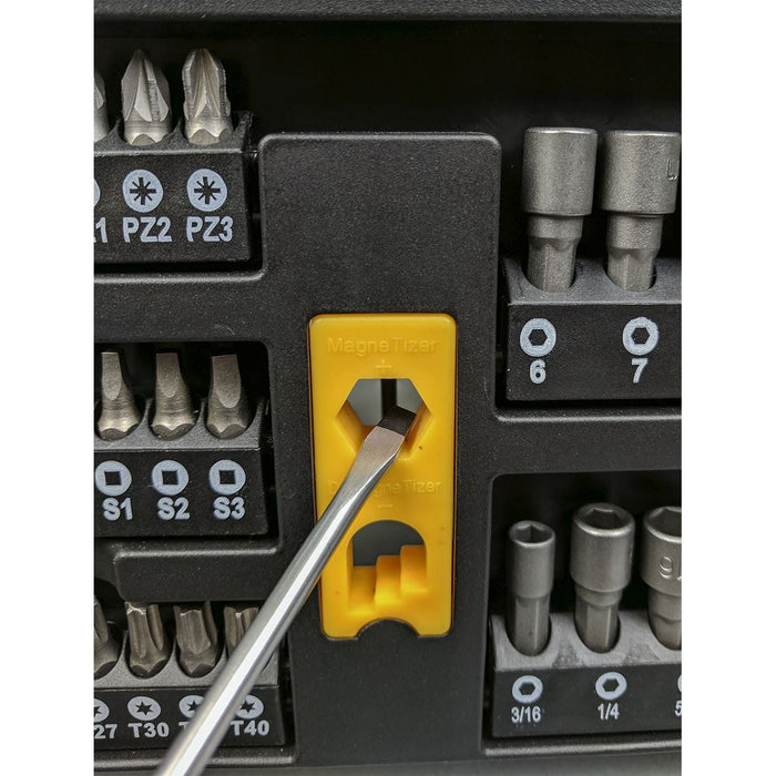 Sealey S01152 Siegen Tools Screwdriver Bit Nut Driver Set 61pce Storage Rack Sealey  - Dynamic Drive