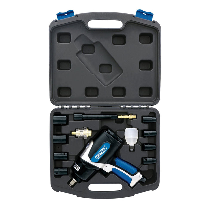 Draper Air Impact Wrench Kit, 1/2" Sq. Dr. (14 Piece) 83985 Draper - Dynamic Drive