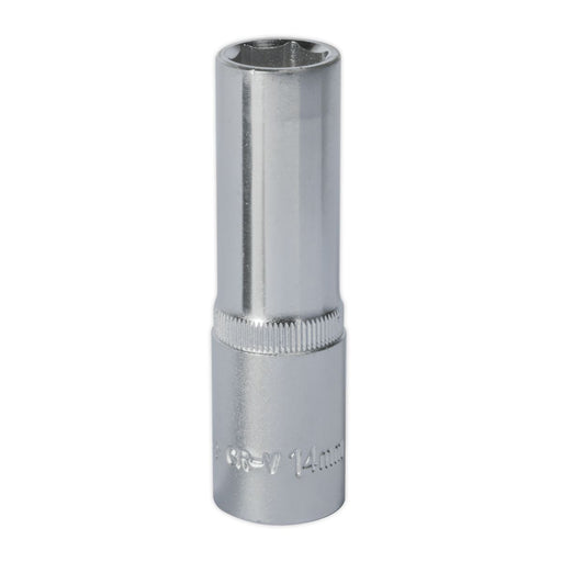 Sealey WallDrive Socket 14mm Deep 1/2"Sq Drive S1214D Sealey - Dynamic Drive
