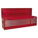 Sealey Topchest 10 Drawer with Ball-Bearing Slides Heavy-Duty Red AP6610 Sealey - Dynamic Drive