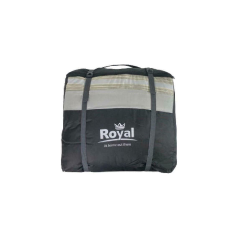 Royal Leisure Sleeping Bag Grey Stripe Premium 60Oz Camping Outdoors Travel Home Royal  - Dynamic Drive