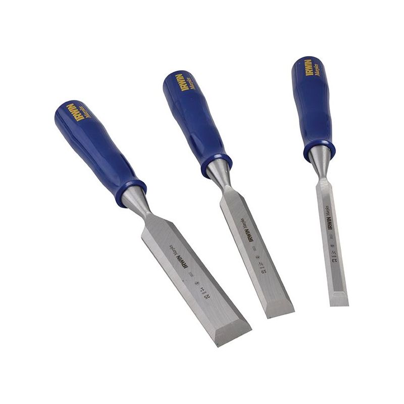 Irwin® Marples® M444 Bevel Edge Chisel Blue Chip Handle Set, 3 Piece IRWIN® Marples® - Dynamic Drive